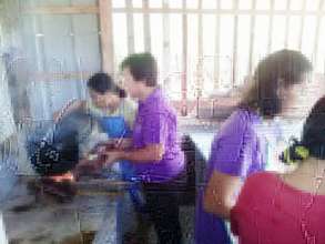 outdoor kitchen at Catig lacadon Elementary
