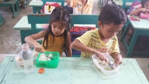 School Lunch Program cooked by Moms in Cuartero
