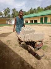 Concrete blocks coming in