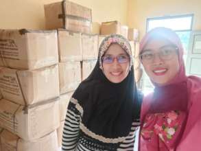 Donations of new items for mother and baby arrive