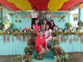 Teachers at renovated Catig-Lacadon Elementary