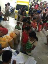 Temporary shelter for flood victims