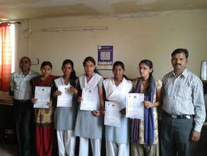 Certificates in their hands