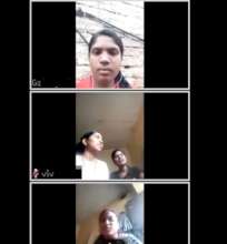 Enjoying a video conferencing session