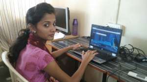 Aarti at IDEA computer centre