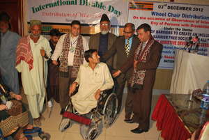 wheel chair distrbution ceremonies