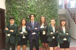 Students at the MUN Conference