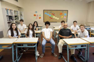 Mr. A with Darussafa Students