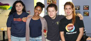 Heading to GWU: Claudia, Bontu, Jordy, & Leslie.