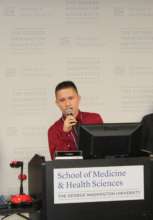 Jordy presenting at George Washington University.