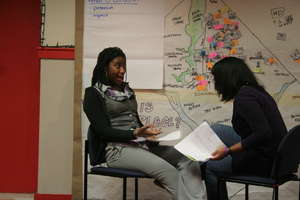 Participants role playing.