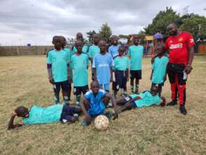Larry and team after a friendly match!