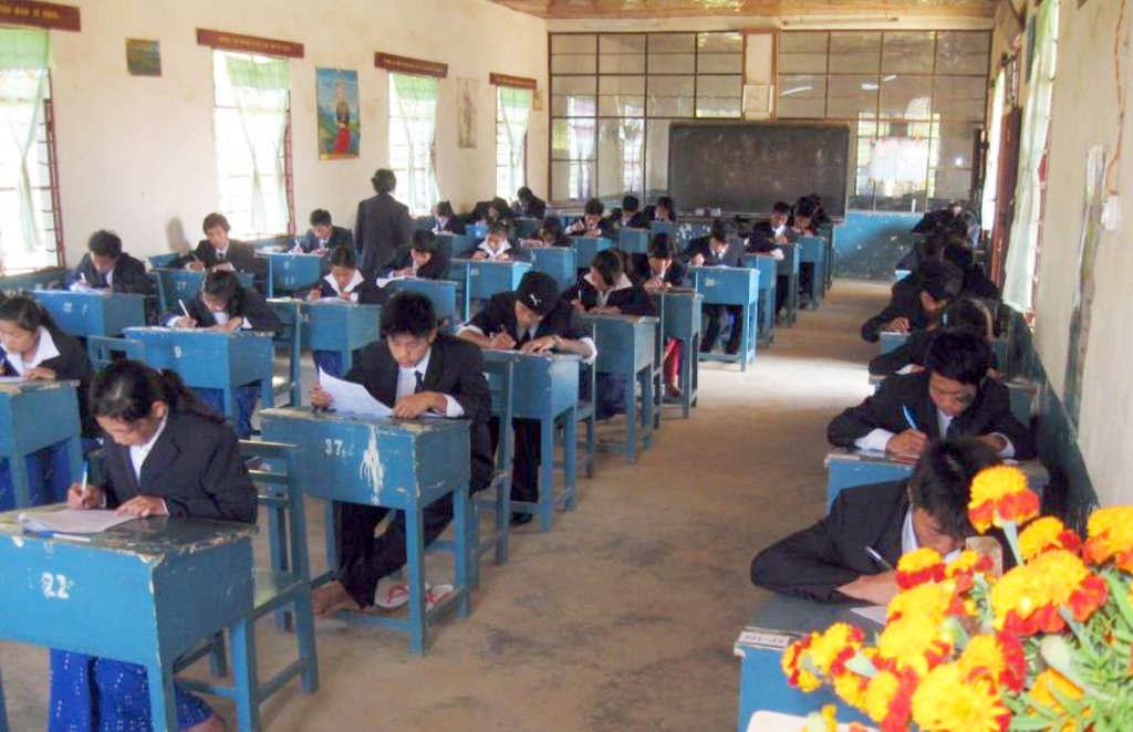 Educate young villagers in Burma