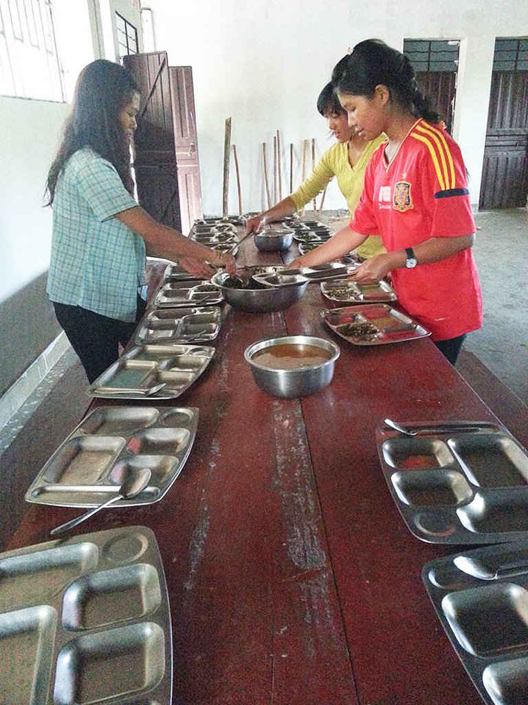 Educate young villagers in Burma