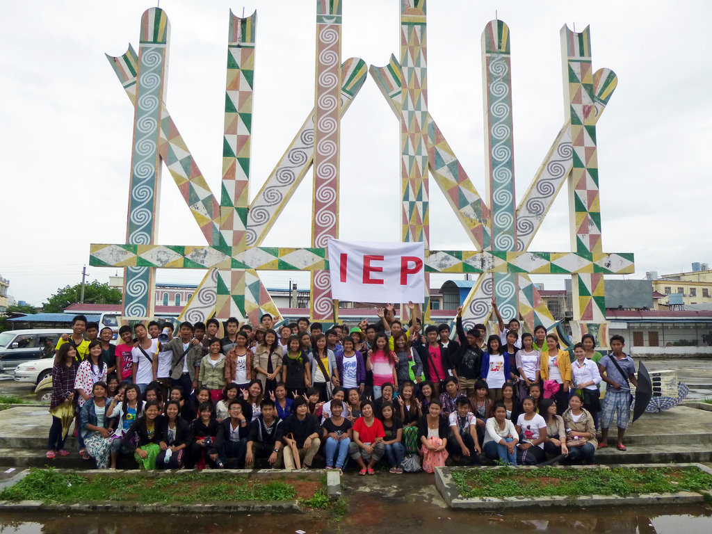 Educate young villagers in Burma