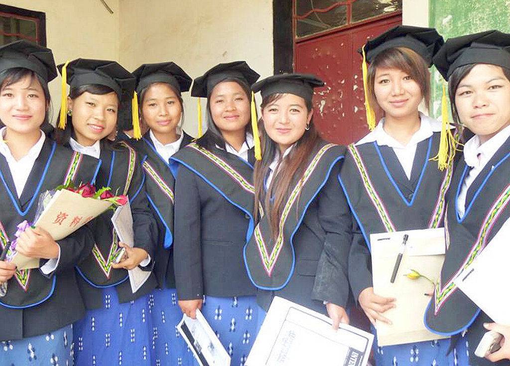 Educate young villagers in Burma