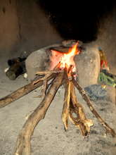 A traditional stove in Nicaragua