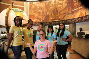 GlobalGirls at the LA Times Lobby