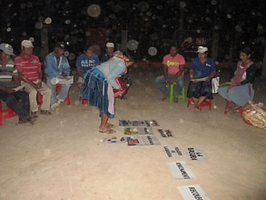 Ancelma learns about eco-latrines