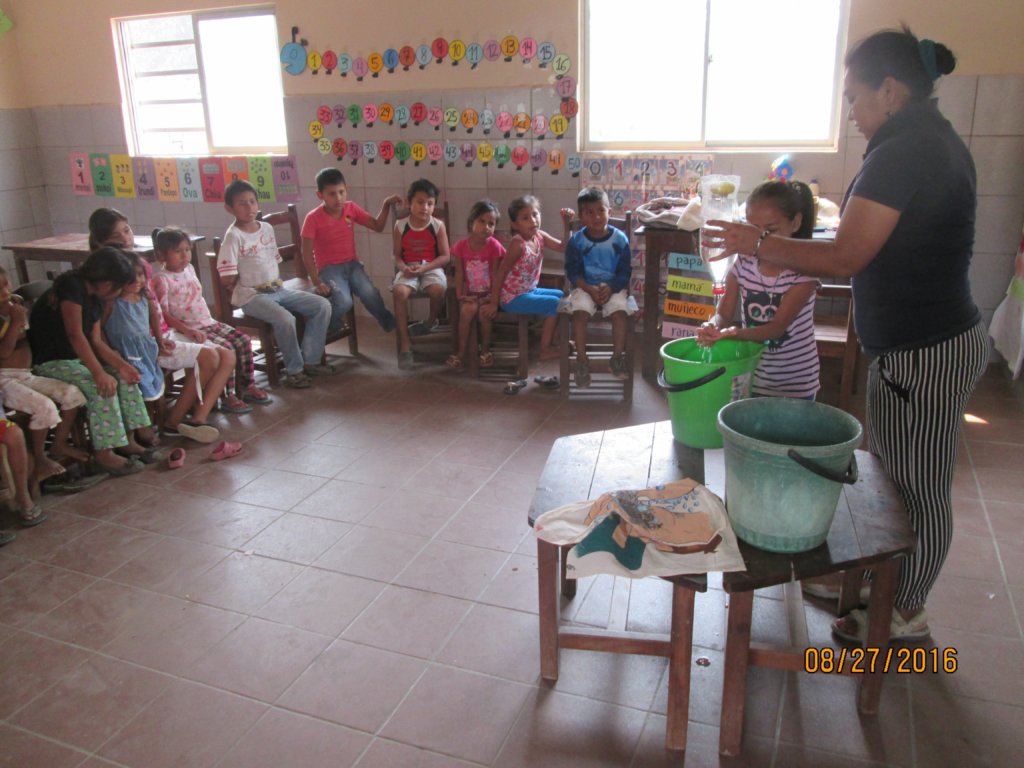 Children learn healthy hygiene habits