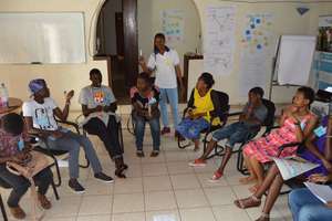Students having a debate about social stigma