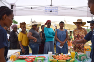 Healthy eating demonstration
