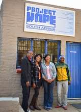 Educators Jeff, Portia, Xolelwa and Donation