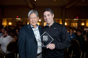 Accepting the 100 Best Non-Profits award