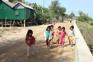 Future Kampong Thnal village kindergarten students
