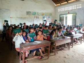 Commune school children learning English
