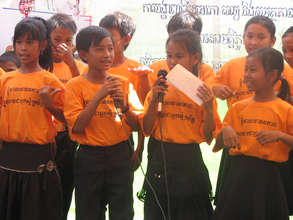 Local youths on stage