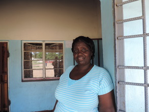 Mrs. Likokoto, grade 5 teacher at Zambezi Sawmills