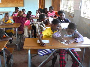 Working with the students at Reading Club
