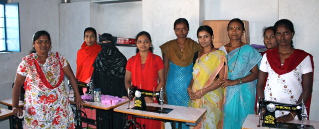 Provide sewing training to 60 women and girls