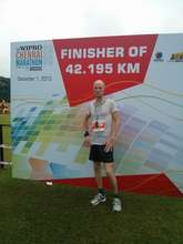 Edward Finishes the Marathon!