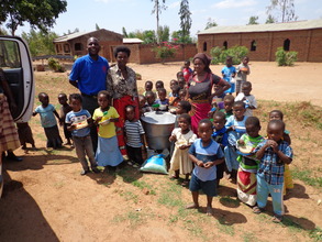 Donating farm inputs for Communual garden at CBCC