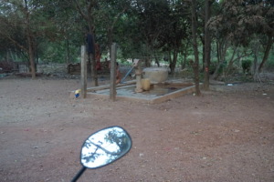 Hand pumped well in Koh Preah
