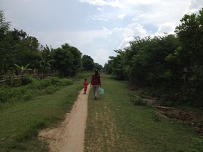 Village road in Koh Preah