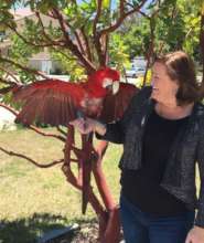 RUBY IS SHOWING OFF FOR HIS NEW MOM!