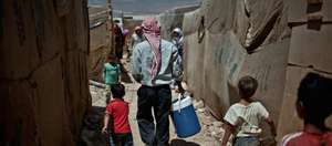 Syrian refugee camp in Baalbeck Valley, Lebanon