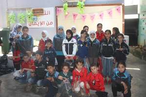 Children in Baalbeck with their new clothes