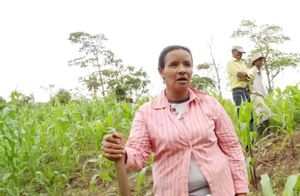 Video still of Honduran woman farmer