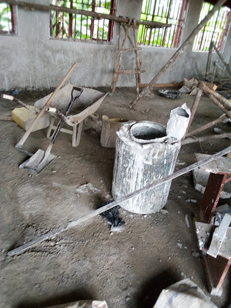 Internal plastering continues