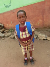 Marry in her school uniform for the first time