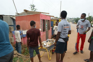 Ongoing cleanup exercise to prevent cholera.