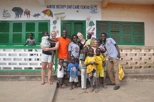 Group picture after donating to Beky's Home