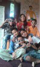 Children enjoying their holiday time at the home