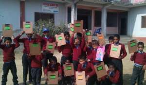 Boys getting ready for their exams