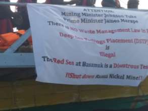 Mayau Lale protests against Ramu Nickel Mine DSTP