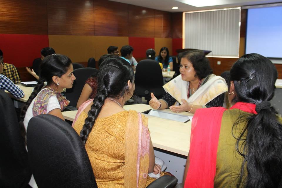Corporate Mentors interact with our students